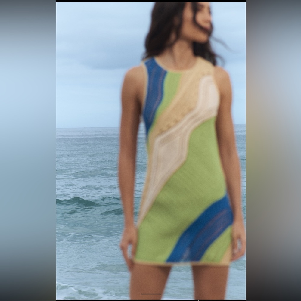 Zara colorful crocheted dress
